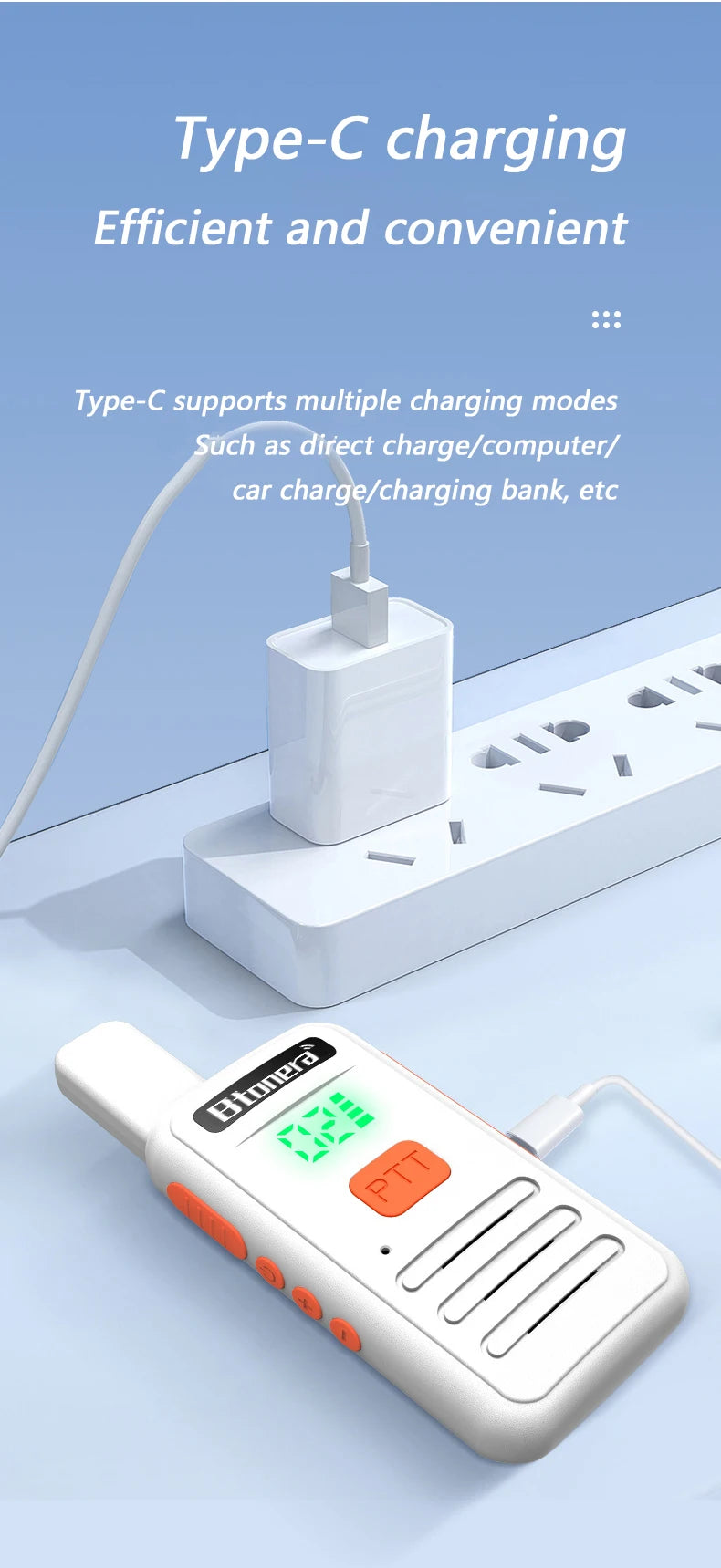 Btonera T1 Mini Walkie Talkie pmr 446 Profesional Walkie Talkies Largo Alcance mini Radio Wolkie Tokie Walkies de Largo Alcance