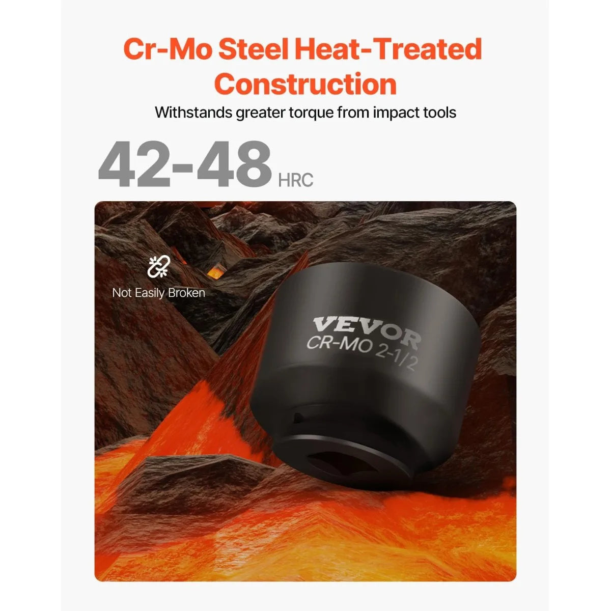 VEVOR 1/4, 3/8 & 1/2 Inch Drive Impact Socket Set, 210-Piece Full Metric/Standard with Extensions & Universal Joint, 3 Cases