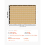 SucceBuy 90% Sun Shade Cloth 10x10/12/20ft Pergola Shade Cover 140 GSM HDPE Canopy Privacy Screen for Outdoor Garden Backyard