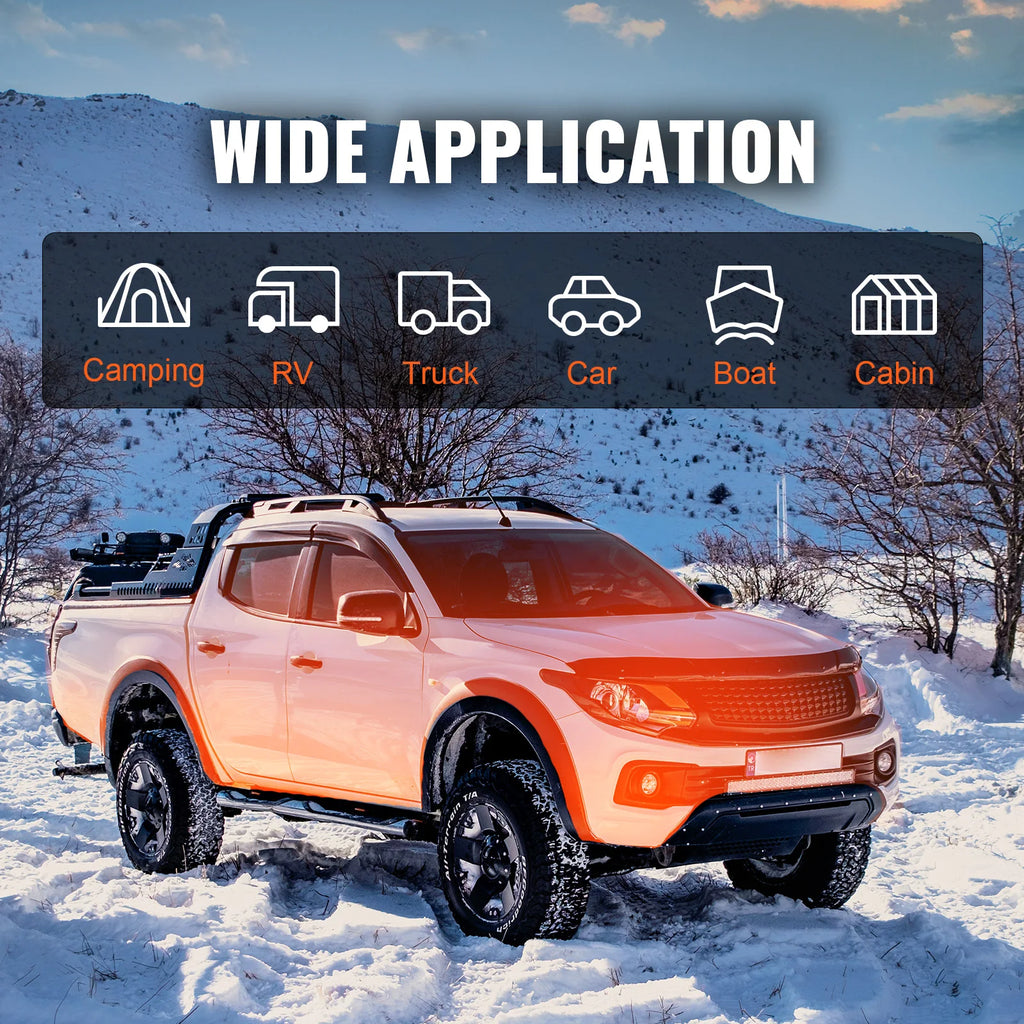 SucceBuy 8KW Diesel Air Heater 12V Car Heater with Remote Control and LCD Diesel Parking Heater for RV Trailer Camper Van Boat
