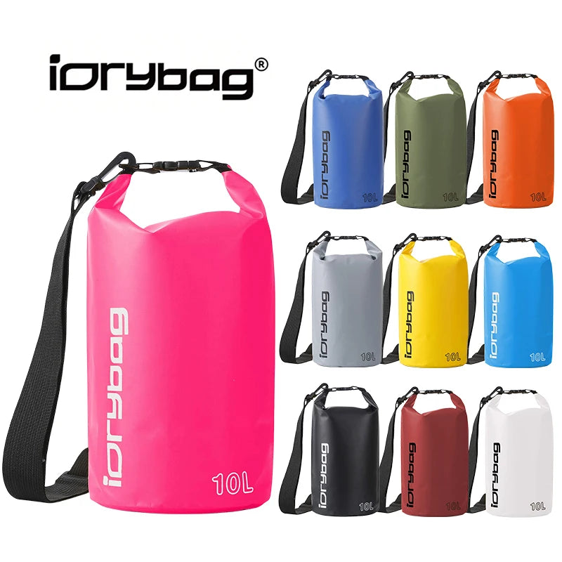 Idrybag Dry Bag Waterproof Bag for Women Men 2/5/10/15/20L Swimming Rafting Kayaking River Trekking Waterproof Dry Bag Backpack