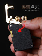 CHIEF Kerosene Lighter Light Luxury Rocker Ejection Ignition Mechanical Personalized Men's Business Gift Collectible