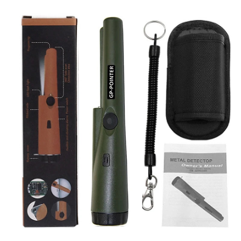 Metal Detector Outdoor Adventure Handheld Metal Detector Pinpointer   Finder Waterproof 360° Side Scan Metal Detector Rod