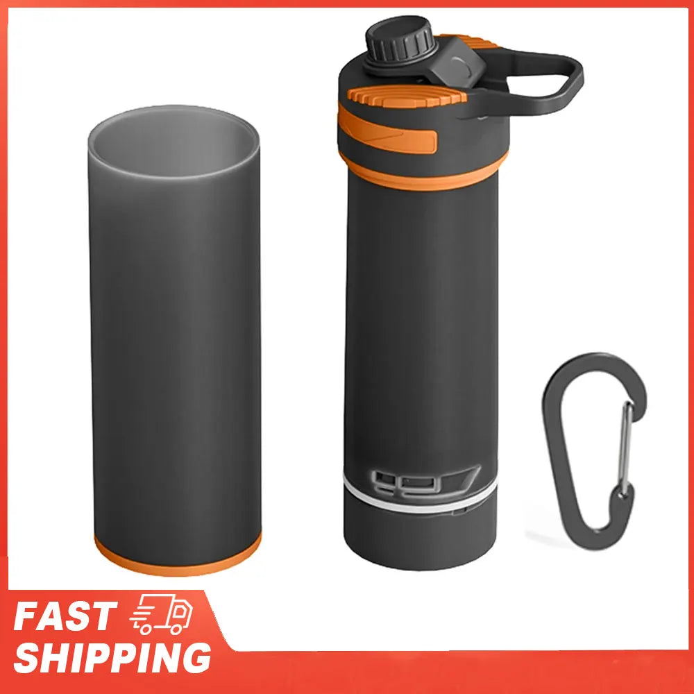 Clearly Filtered Water Bottle Ultra-Fine Filter Portable Outdoor Water Purifier for Hiking Camping and Travel Water Filter Bottl