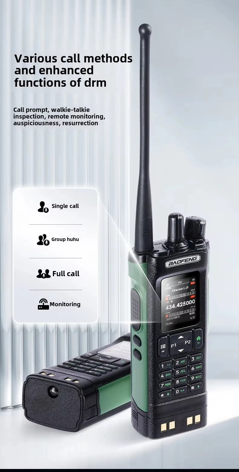 DMR GPS 10W DM-32UV BAOFENG DM32 Walkie Talkie Multi Band TDMR Dual Time Slot Wireless Copy Frequency Type-C AM/FM Two Way Radio
