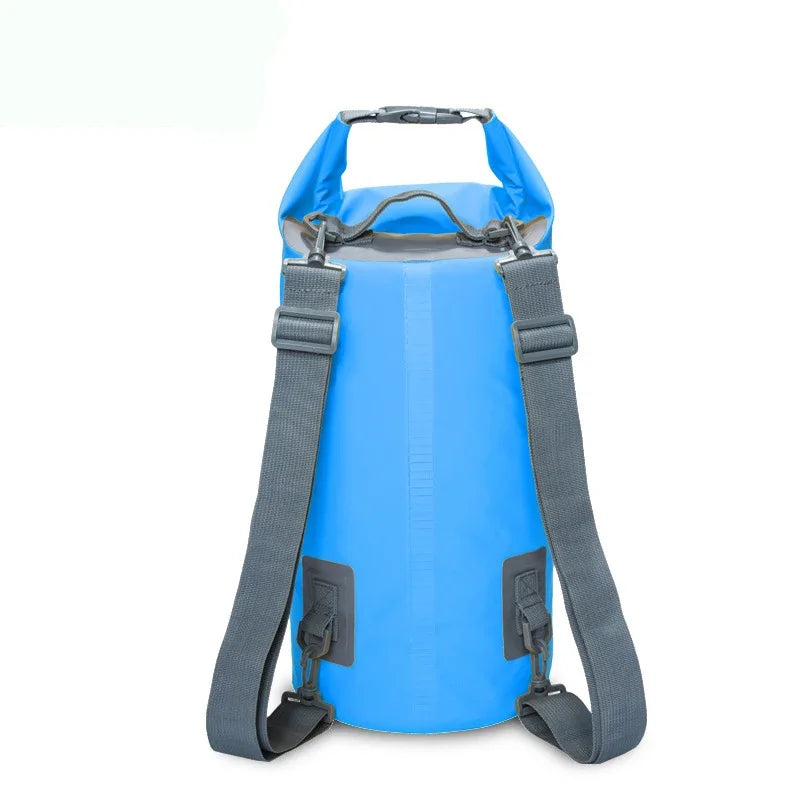5/10/15/20/30L Waterproof Dry Bags PVC Folating Backpack For Kayaking Boating Swimming Rafting Beach Outdoor Sports Bag