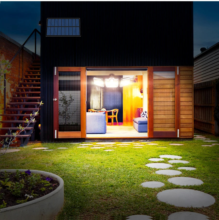 20w Solar Light 122/333led IP65 Waterproof Outdoor Indoor Solar Garden Lamp With Adjustable Head Wide Lighting Angle With 3 Mode