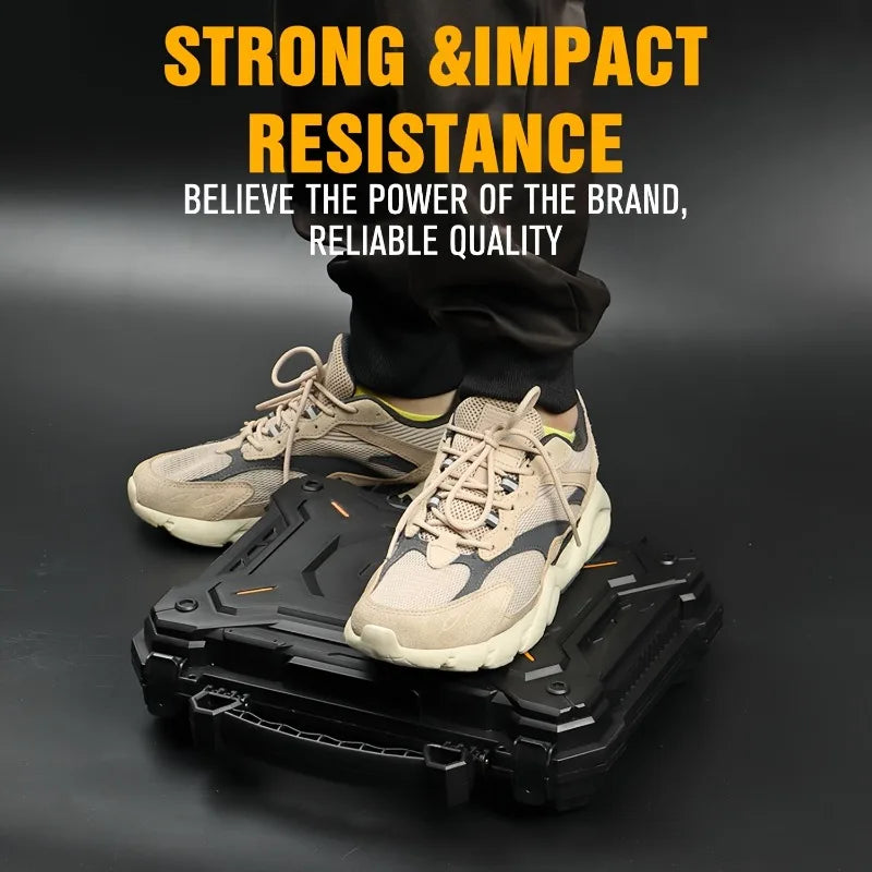 Security Safe Dustproof Waterproof Impact Resistant Gun Safe Multi-function Portable Handheld Tactical Safe Storage Box.