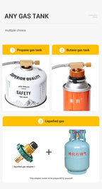 WESTTUNE Outdoor Infrared Combustion Stove Portable Cooking Burner 3600W Gas Stove with Electronic Ignition for Camping Picnic