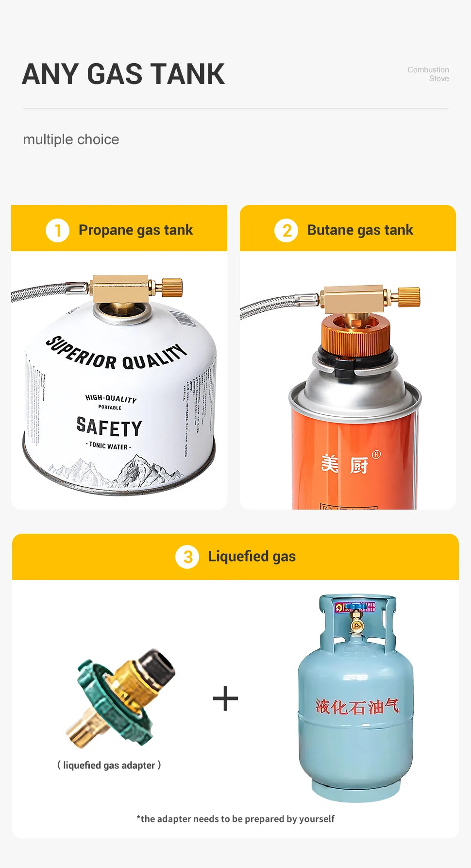 WESTTUNE Outdoor Infrared Combustion Stove Portable Cooking Burner 3600W Gas Stove with Electronic Ignition for Camping Picnic