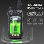 1/2PCS Baofeng UV 5R 5W 8W Walkie Talkie Ham CB Radio Long Range Dual Band VHF UHF FM Transceiver Two Way Radio UV5R K5 Plus