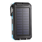 Solar Panel DIY Power Bank Case Charge Storage Box Dual USB Power Bank Shell SOS Light Flashing Light Compass Power Bank Box