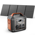 SBAOH Portable Power Station, 296Wh 300W, 110V AC Outlet, Solar Power Station with 60W Solar Panel, Travel/Outdoor/Home Use
