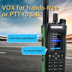 Walkie Talkie Baofeng UV-32 Air Band 10W GPS Amateur FM Two Way Radio with 2.0" HD Screen and 2200mah USB-C Charging Battery