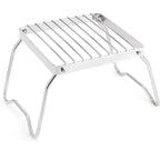 Outdoor Stainless Steel Stove Holder Camping Portable Folding Mini Barbecue Rack Set Pot Holder Baking Tray Holder