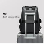 Septwolves Fashion Design Printed Leather Backpack Man Large Flip Cover Business Print Travel Laptop Bags Big Monogram Bagpack