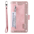 Zipper Wallet Case for Samsung Galaxy S25Ultra S24 Ultra 24FE S25 Plus Leather Case Kickstand Phone Cover Cash Cards Pocket
