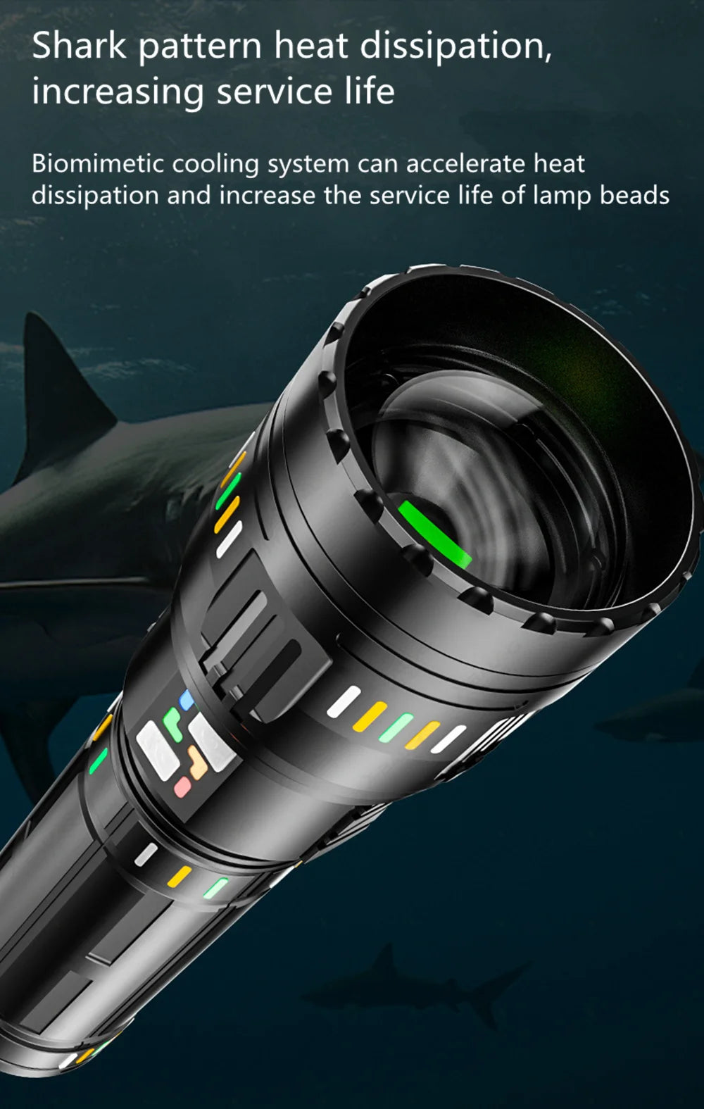 New upgrade GT61 High Power Led Flashlights Super Bright Spotlight Tactical flashlight Zoomable Outdoor Emergency Camping Torch