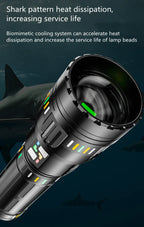 New upgrade GT61 High Power Led Flashlights Super Bright Spotlight Tactical flashlight Zoomable Outdoor Emergency Camping Torch