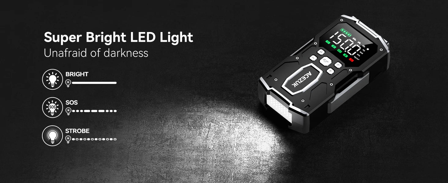 3000A/4000A/5000A Start Power Bank Jump Starter Car Booster External Battery 12V Starting Device for Petrol Diesel Powerbank