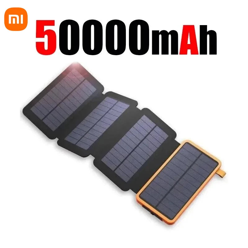 Xiaomi Solar Power Bank 20000mAh with 4 Solar Panel Wireless Charger Powerbank for iPhone 15 Huawei Xiaomi Samsung Poverbank Hot
