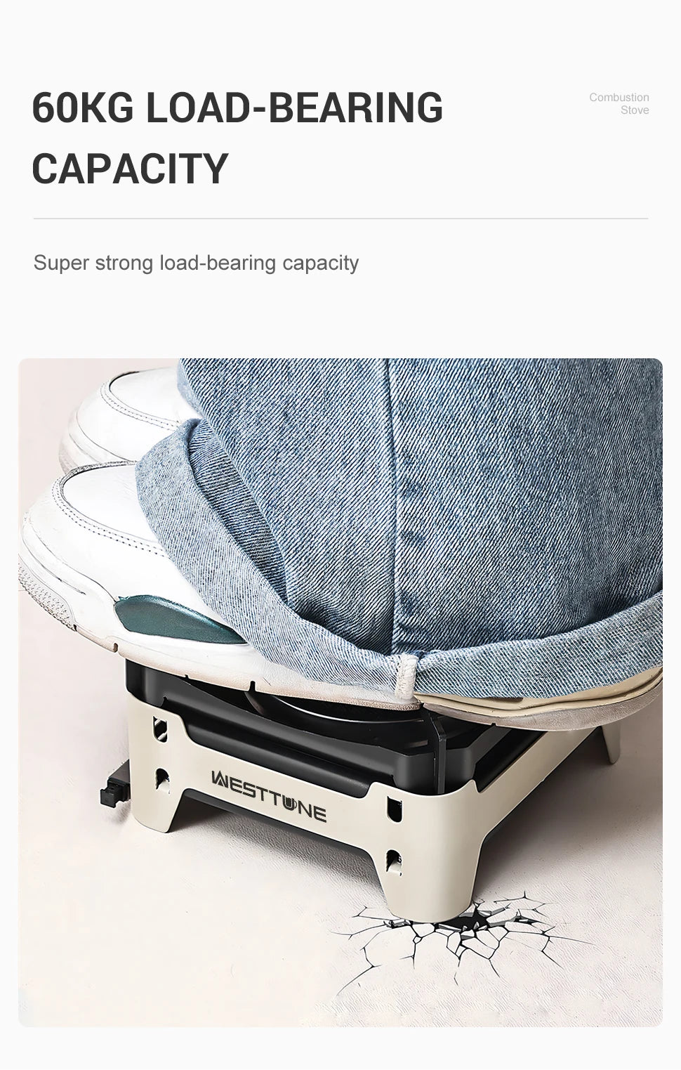 WESTTUNE Outdoor Infrared Combustion Stove Portable Cooking Burner 3600W Gas Stove with Electronic Ignition for Camping Picnic