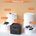 Portable Power Station, 300W Solar Generator, Quick Charging