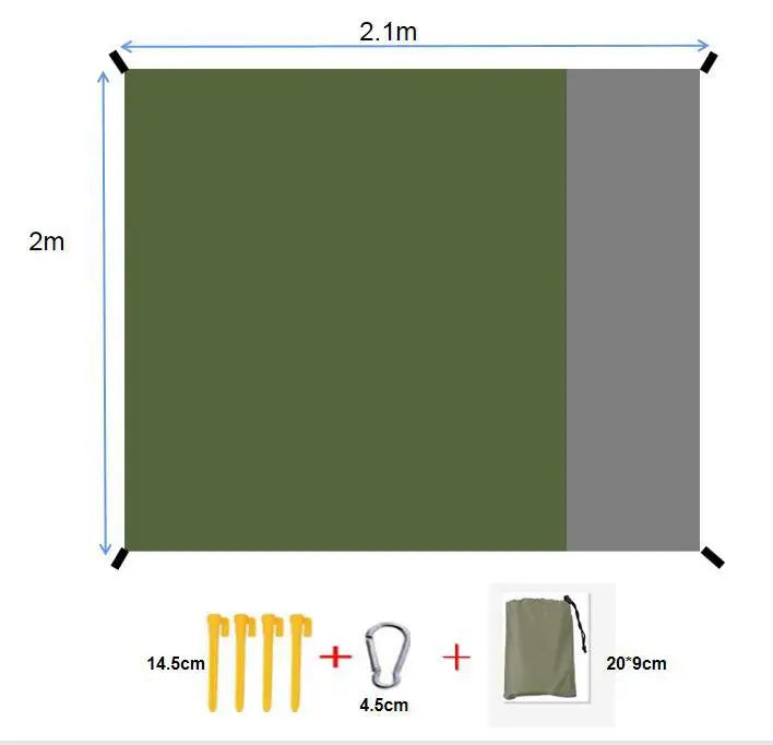 Beach Mat Outdoor Picnic Sandproof Waterproof Soft Comfortable Material Light Weight Portable for Beach Outdoor Travel Camping