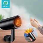 Eary 12V 24V 360°Rotate Car Heater 150W Windshield Defogger Defroster for Winter 2 in 1 Fast Heating & Cooling Fan for Car Sedan