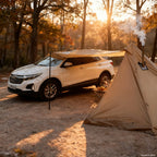 Flame Retardant Firewood Stove Tent 2 Persons Winter Lightweight Pyramid Hot Tent Large Outdoor Camping Waterproof Tipi Tent