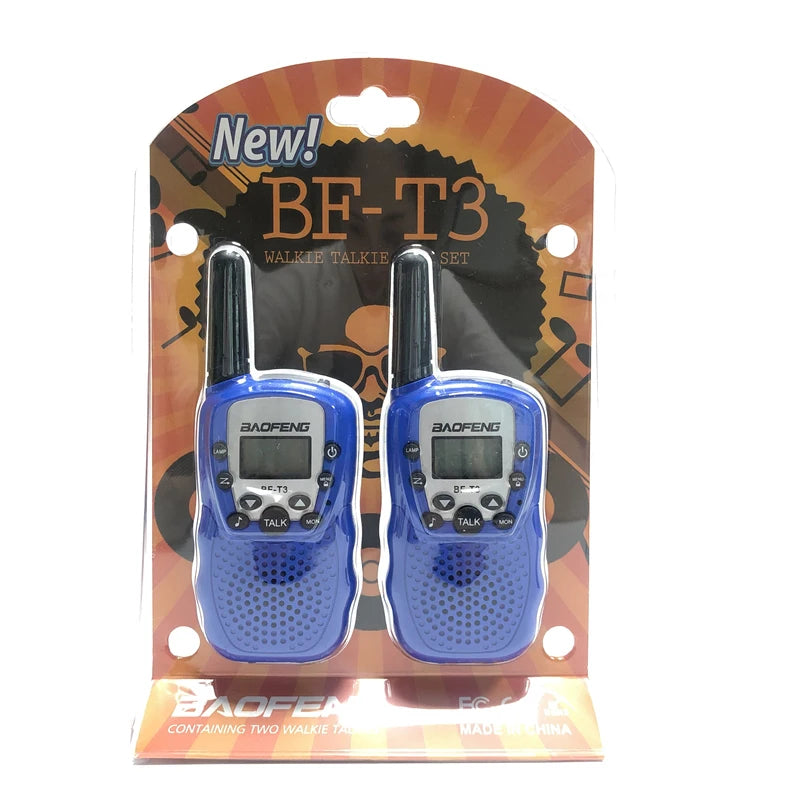 2PCS Baofeng BF-T3 Mini Walkie Talkie Children Toy Gift Kids Amateur Radio UHF 22 Channels Handheld Two Way Radio For Boys Girls