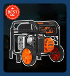 [XMSJ-Limited Stock, Buy Now!]5600-Watt 224cc Portable Generator with 4.3-Gallon Gas Tank, Transfer-Switch and RV-Ready (GN5600)