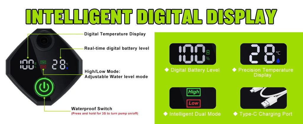 Portable Camping Shower Set Rechargeable Pump 6000mAh Outdoor Shower Kit with 20L Foldable Bag for Travel RV Garden Hiking