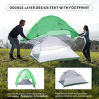 Naturehike Cloud Up 2 Person Camping Tent Waterproof Ultralight 3-4 Season Tent Outdoor Hiking Backpacking Shelter Tents
