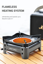 WESTTUNE Outdoor Infrared Combustion Stove Portable Cooking Burner 3600W Gas Stove with Electronic Ignition for Camping Picnic