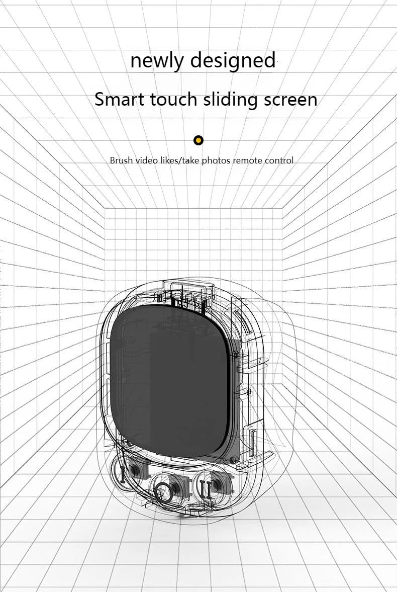 Wireless Bluetooth Ring Mouse With Touch Screen Remote Control Lightweight Tiktok YouTube Mini Air Mice For iOS Android Tablet