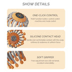 24Massage Heads Electric Scalp Massager Red Light Vibrator Octopus Head Scratcher For Relaxation Stress Migraine