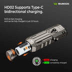 Wurkkos HD02 Shipped locally for lightning-fast delivery LED Camping Lamp Hunting Hiking Searchlight with Rechargeable Battery