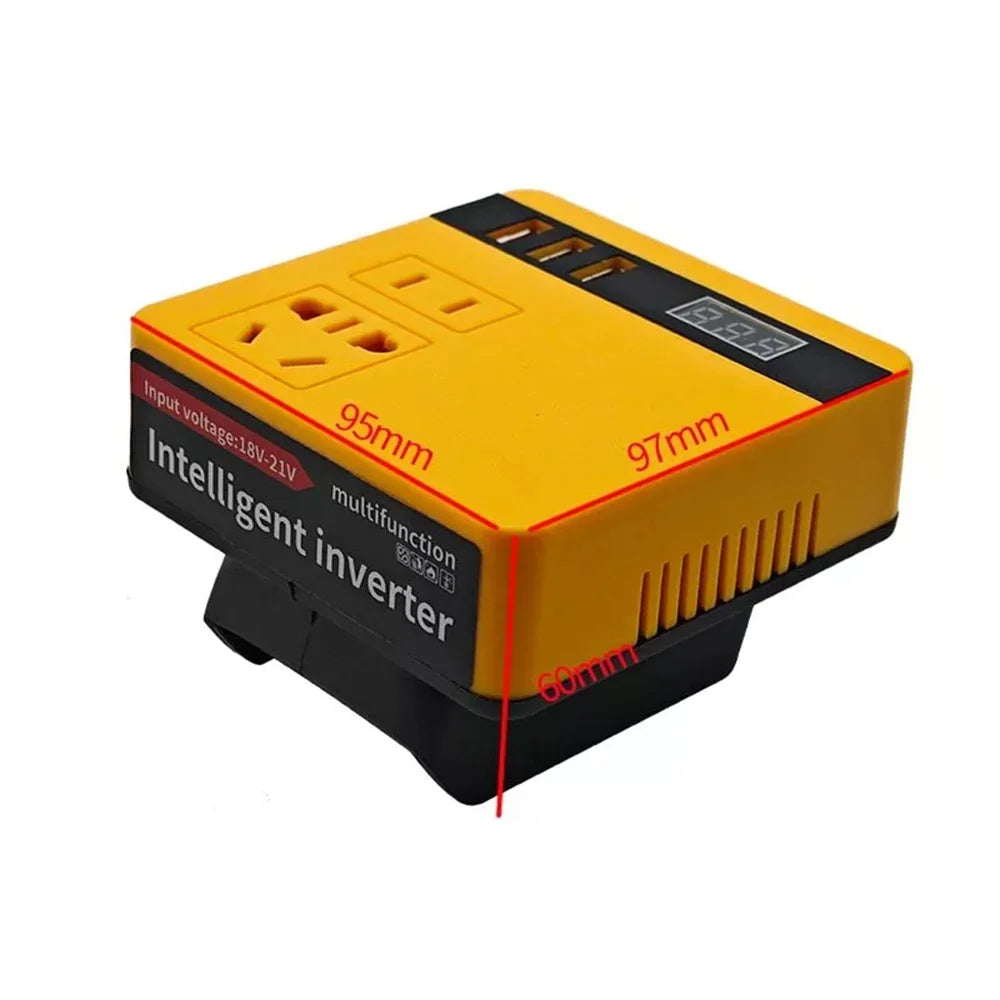 120W Lithium Battery Inverter DC 18V-21V To AC 220V for Makita Smart Transformer Outdoor Work Inverter