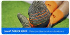 Deodorant Nano Copper Sports Socks for Men Antibacterial Basketball Climbing Sock Summer Compression MTB Cycling Bicycle Running