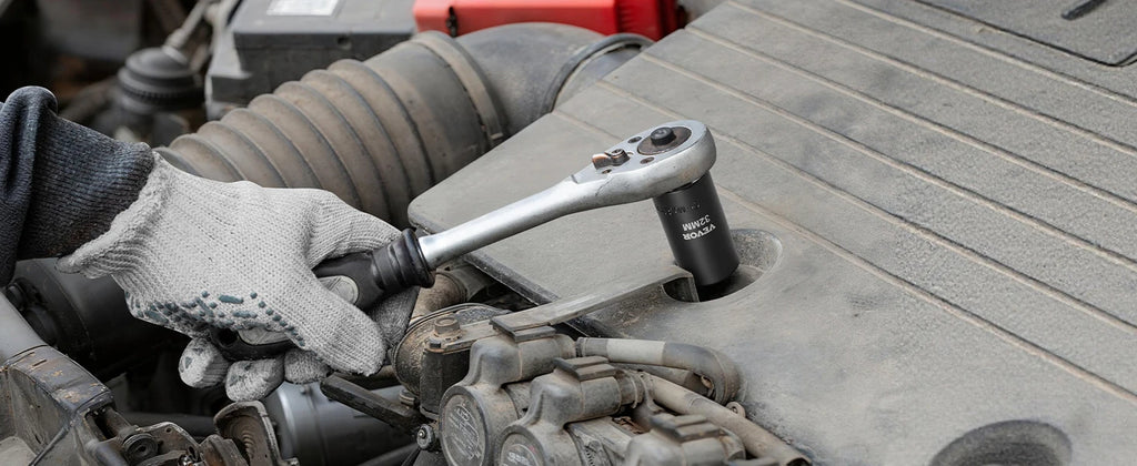 VEVOR 1/4, 3/8 & 1/2 Inch Drive Impact Socket Set, 210-Piece Full Metric/Standard with Extensions & Universal Joint, 3 Cases