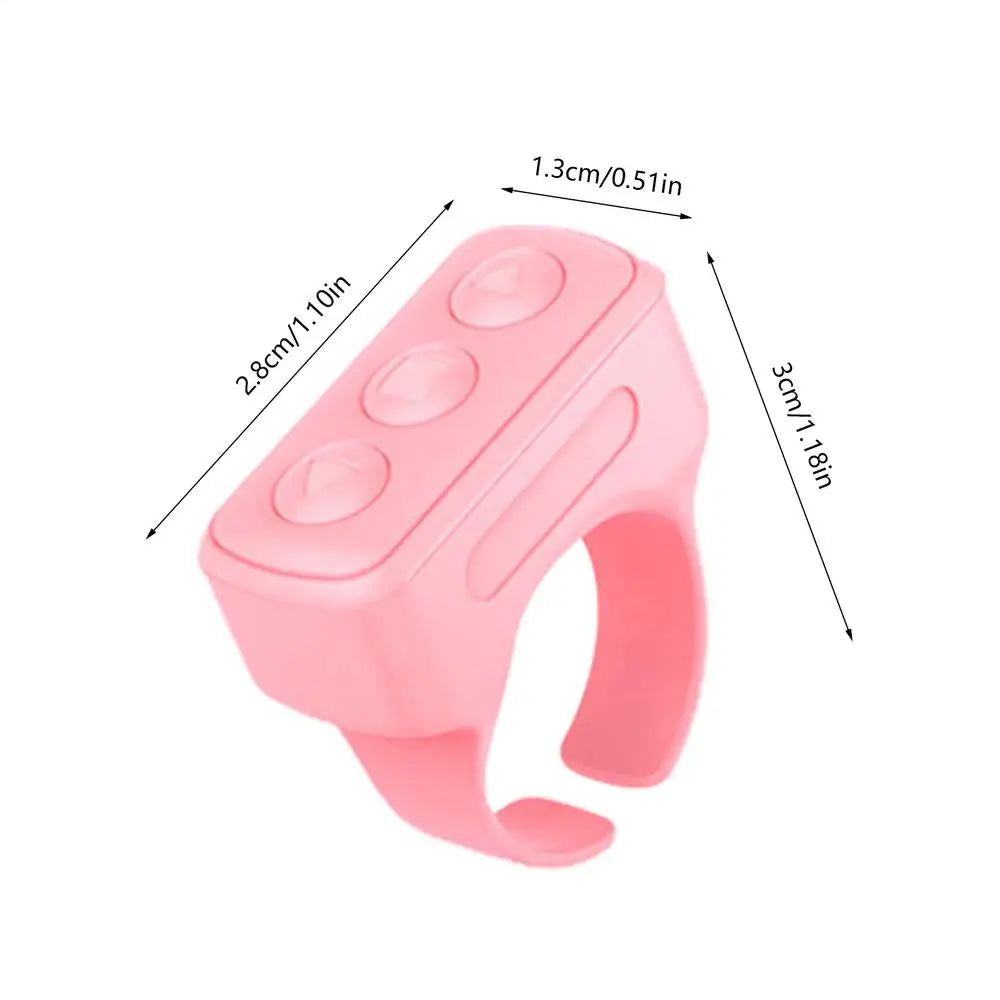 Wireless Fingertip Remote Control Ring BT Ring Scroller Page Turner Stable Connection Wireless Page Turner