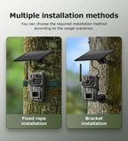 Ucon 4G LTE Cellular Trail Camera 5MP Solar Camera PIR Motion Activated 0.2s Trigger Time Night Vision Wildlife Hunting Cameras