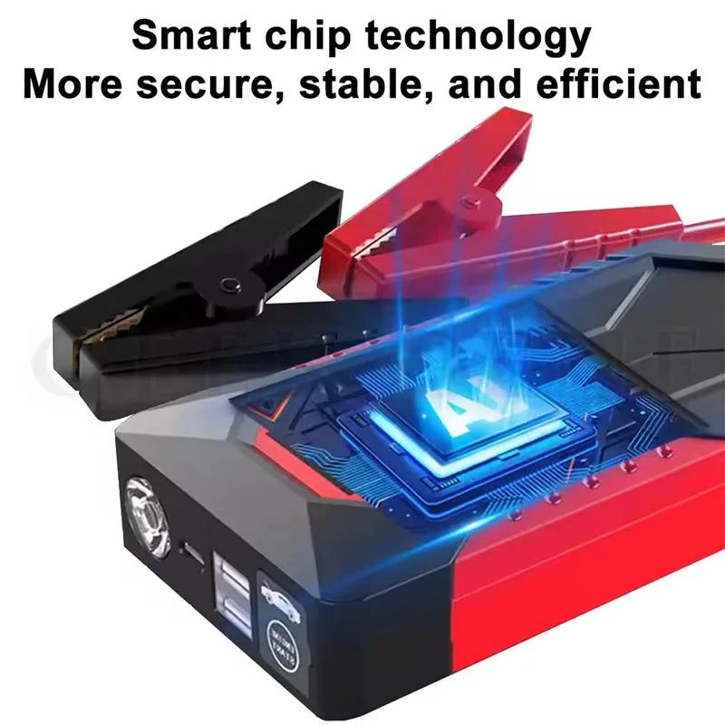 Portable Car Jump Starter Power Bank Car Booster Charger 12V Starting Device Petrol Diesel Car Emergency Booster 18800mAh