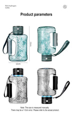 1.5L Portable Hydrogen Water Bottle Hydrogen-Rich Water Container Gym Sports Fitness Hydrogen-Rich Sports Bottle Water Kettle