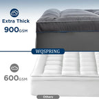 Mattress Topper Extra Thick Mattress Pad Cover for Back Pain Cooling Mattress Protector Overfilled Down Alternative Filling