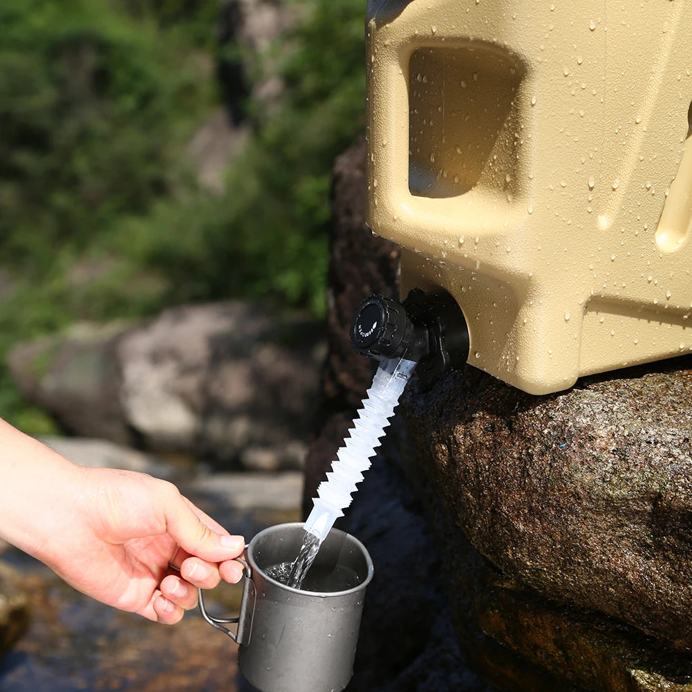 12L Water Storage Container No Leakage Water Storage Carrier Portable Large Capacity Outdoor Hiking Accessories
