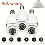 2PC Ease Life APP-Light Bulb Security Cameras Indoor Outdoor Wireless WiFi Camera 2.4GHz, 360 Degree, E27 Light Socket Screw In