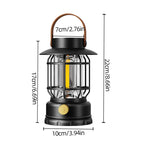 2-in-1 Solar USB Camping Lantern Ultra-Bright LED 360° Hanging Light Portable Design for Tent Hiking Emergencies Function Lamps