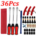 1-36Pcs Motorcycle Tyre Changing Levers Bike Tire Repair Tool Car Spoon Rim Protector Tire Kit Auto Tire Replacement Lever Tool